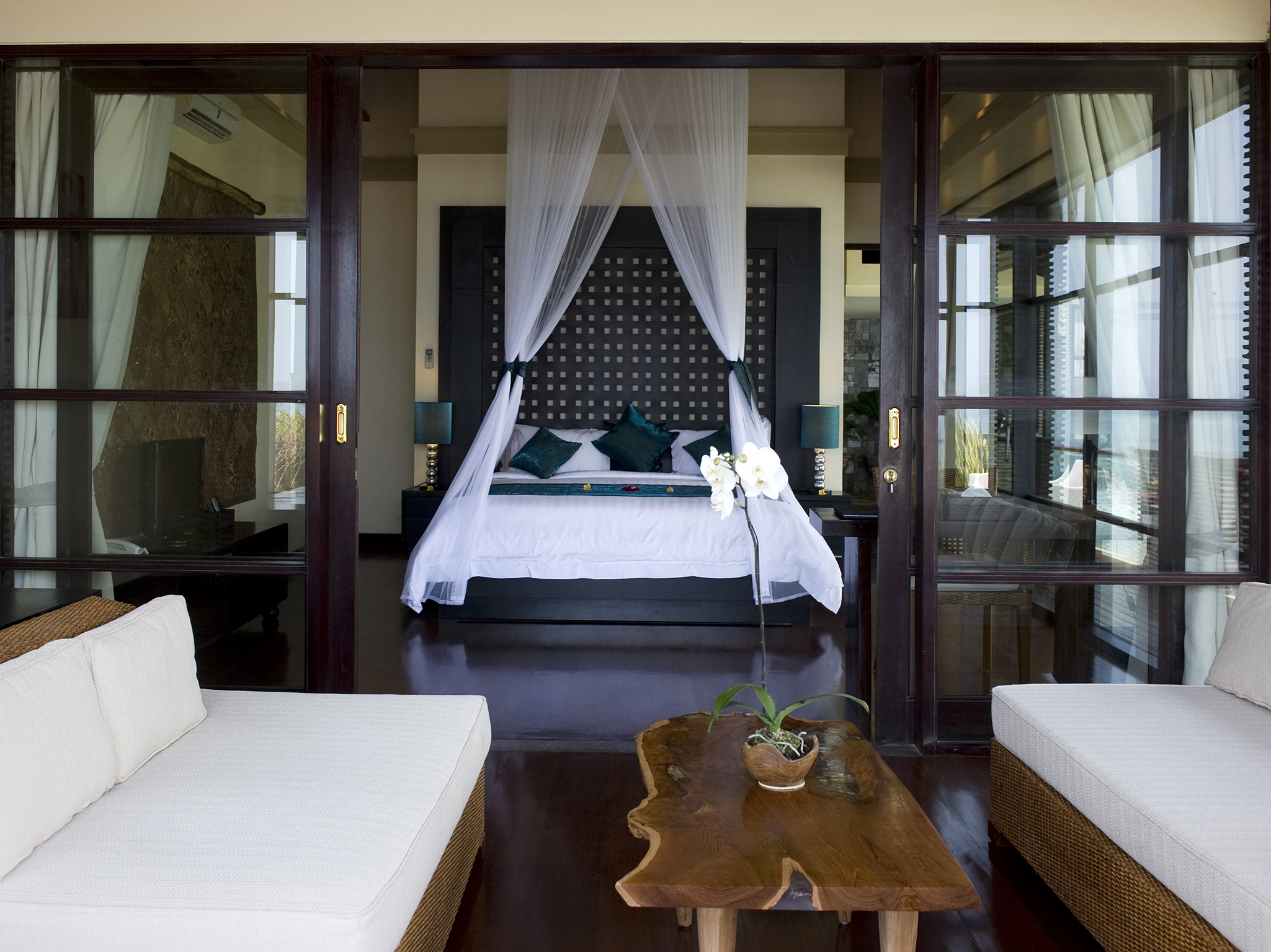 Villa Lega - Master bedroom view from balcony - Villa LeGa, Seminyak, Bali